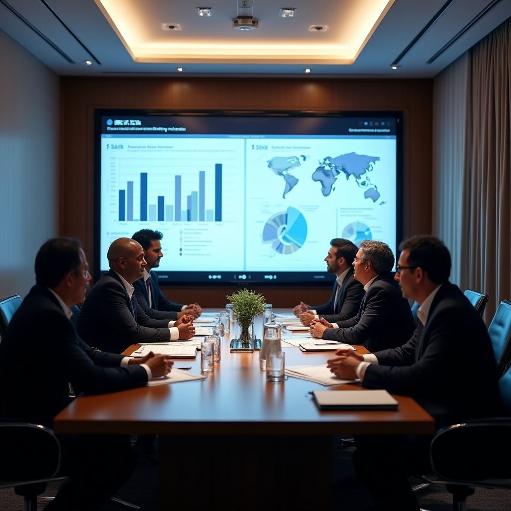 Reunión estratégica del equipo directivo